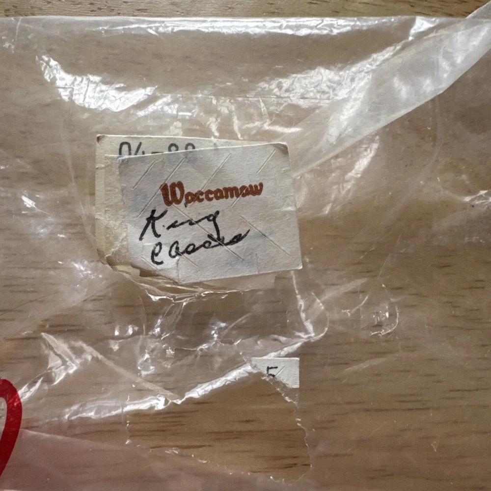 VTG Fabric Design KING Sheets-Cases Flat, 2 Pillowcases, Bone, Cotton Blend NOS‎